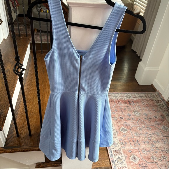 Lulus Home Before Daylight Light Blue Sleeveless Swing Dress - Picture 4 of 5